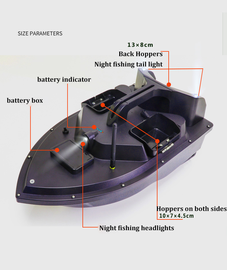 GPS RC 미끼 보트 어군 탐지기 보트 3 호퍼 야간 - Fishing Boat Gps 리뷰 및 가격